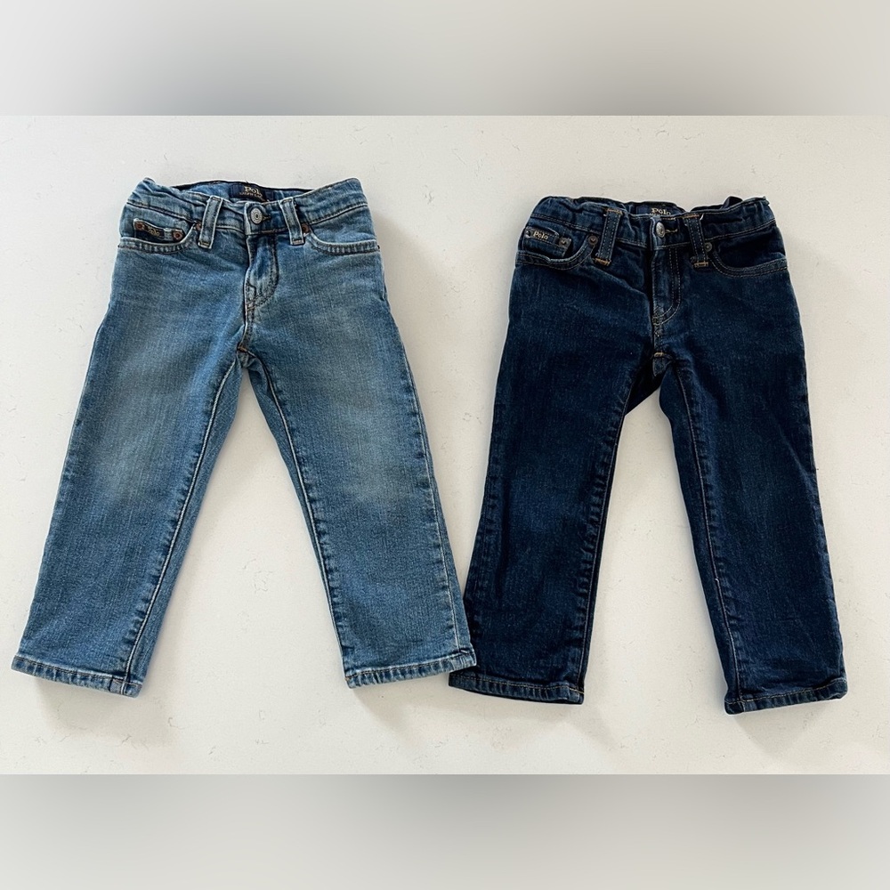 2 pair Ralph Lauren toddler jeans.